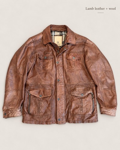Trapper men brown - brown, lamb