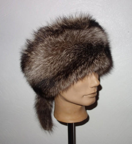 Waschbär pelz mütze - pelz, trapper