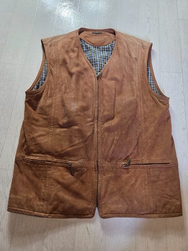 Weste leder trapper - leder, braun
