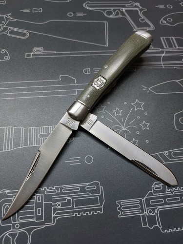 Rough rider green micarta - rider,