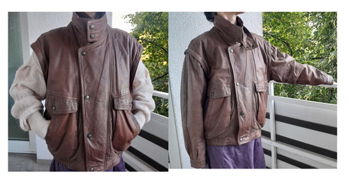 Trapper vintage lederjacke - trapper,
