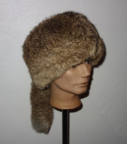 Kanin pelz mütze real trapper - kanin,