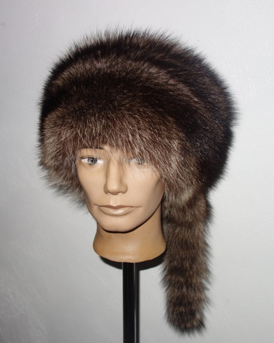 Trend waschbär pelz mütze - waschbär,