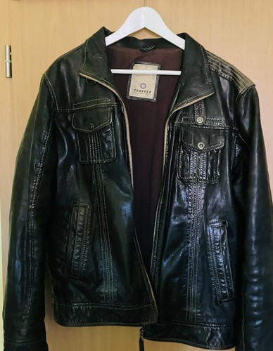 Herren lederjacke größe - lederjacke, 52