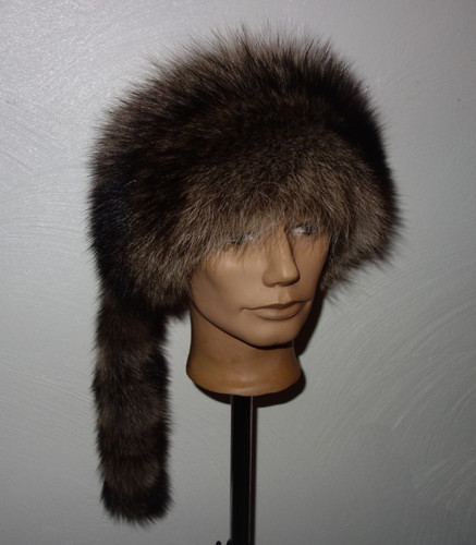 Waschbär pelz mütze - waschbär, trapper